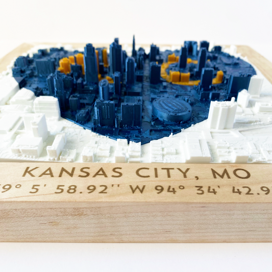 KC Love | Blue + Gold - Ash Frame
