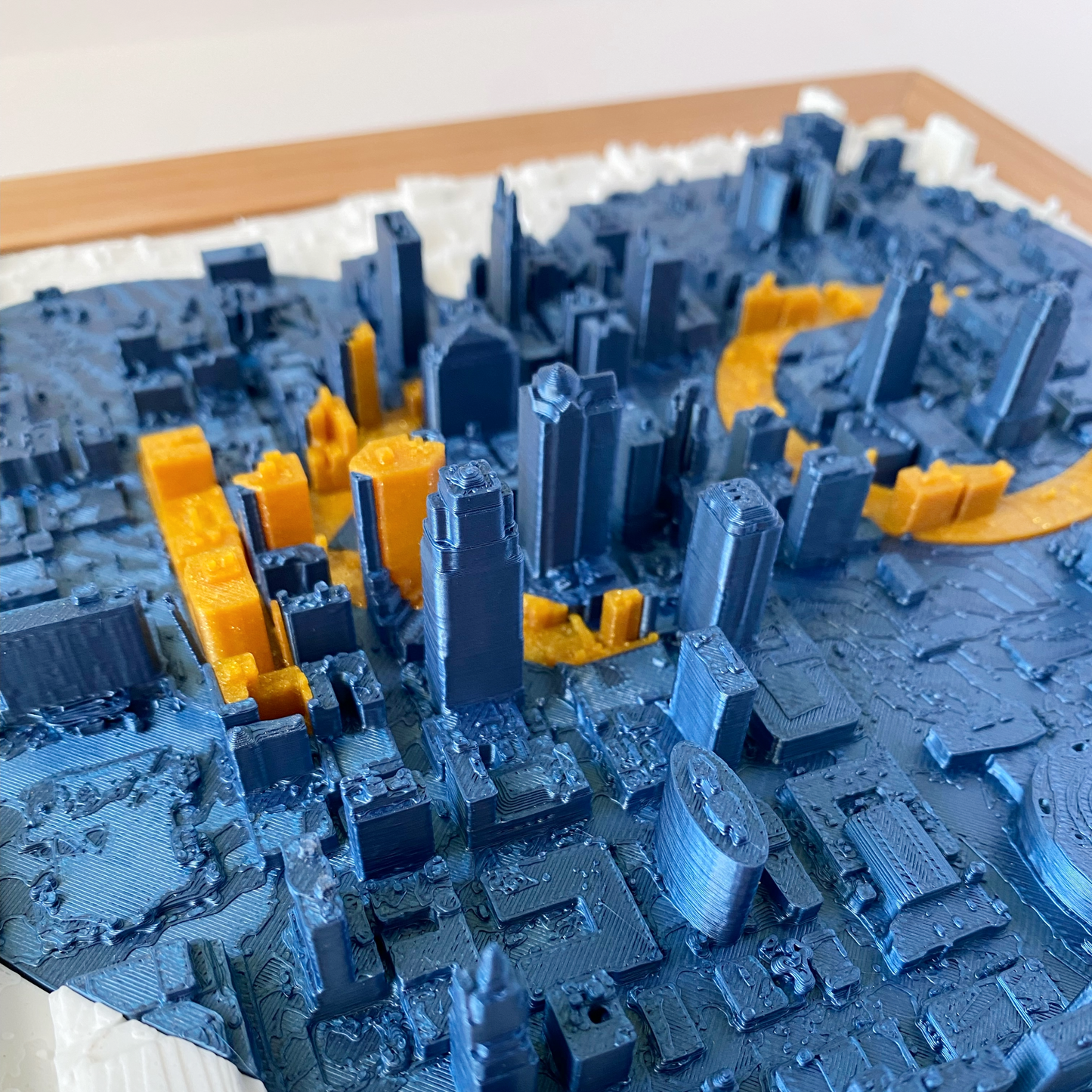 KC Love | Blue + Gold - Cherry Frame