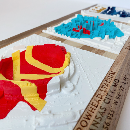 Triple Play - Teal + Red