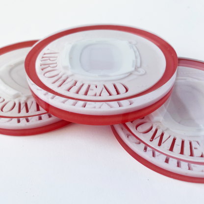 Handmade resin coaster with 3D Arrowhead Stadium model – Kansas City Chiefs fan gift and KC home decor collectible