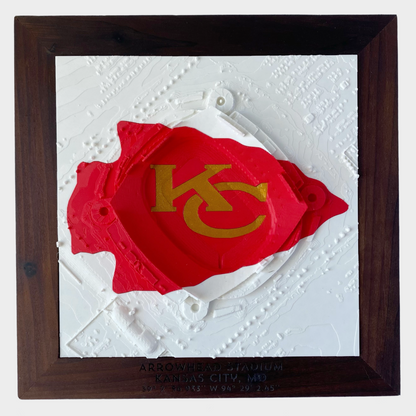 Arrowhead Stadium with Inlay - Walnut