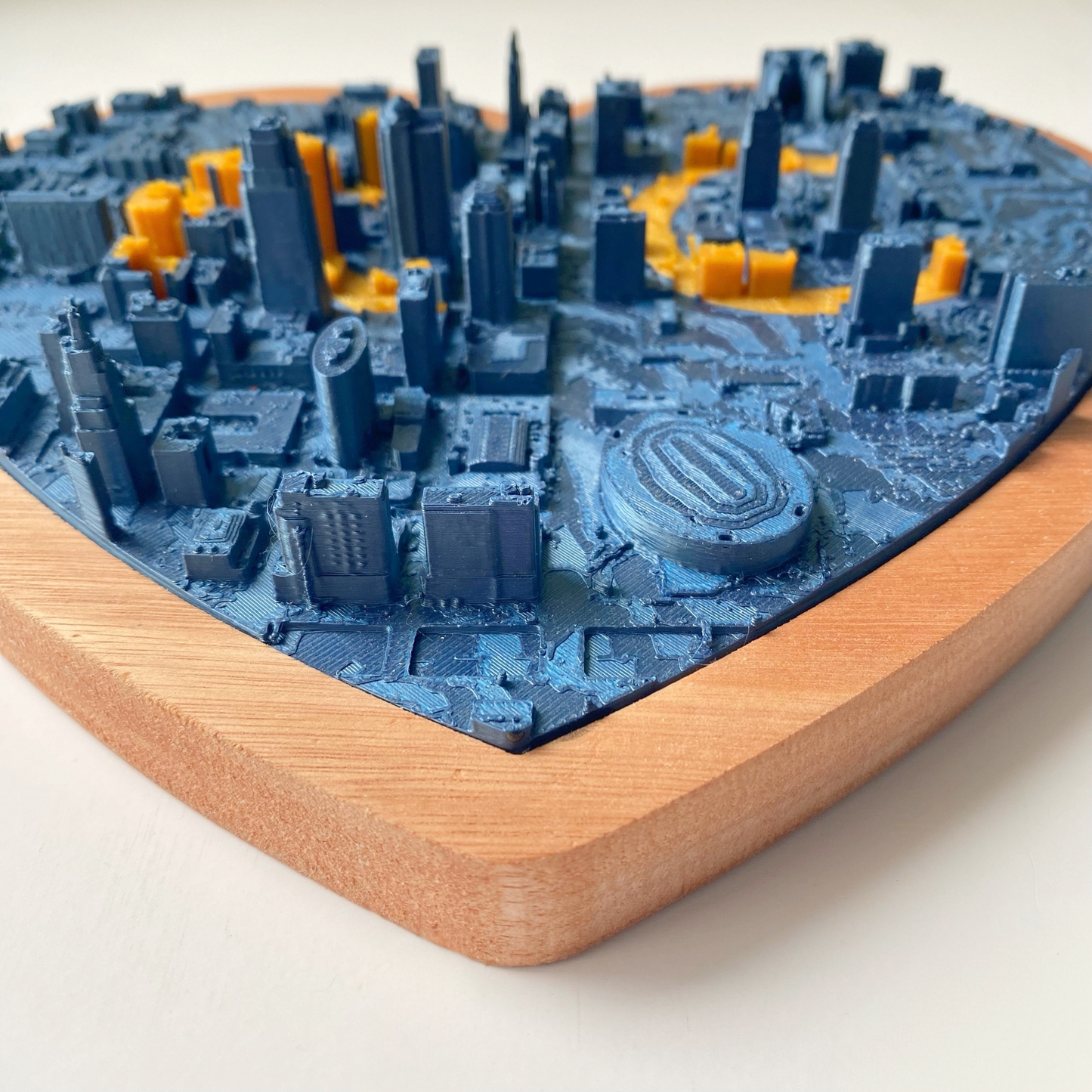 Heart-shaped KC Love | Blue + Gold