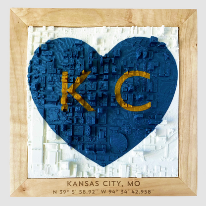 KC Love with Blue/Gold Inlay - Ash