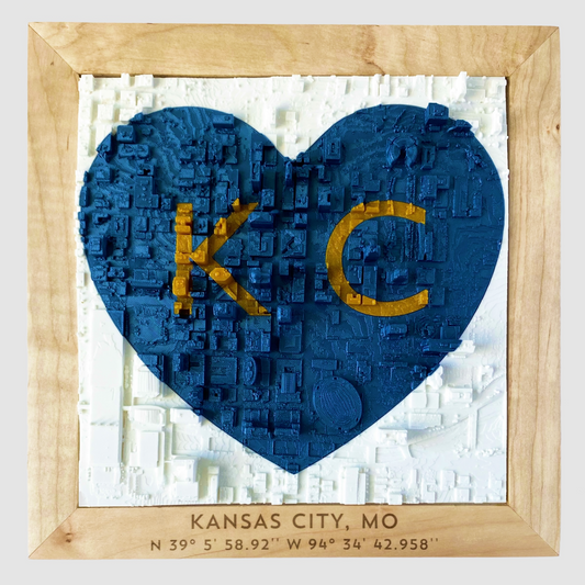 KC Love with Blue/Gold Inlay - Ash