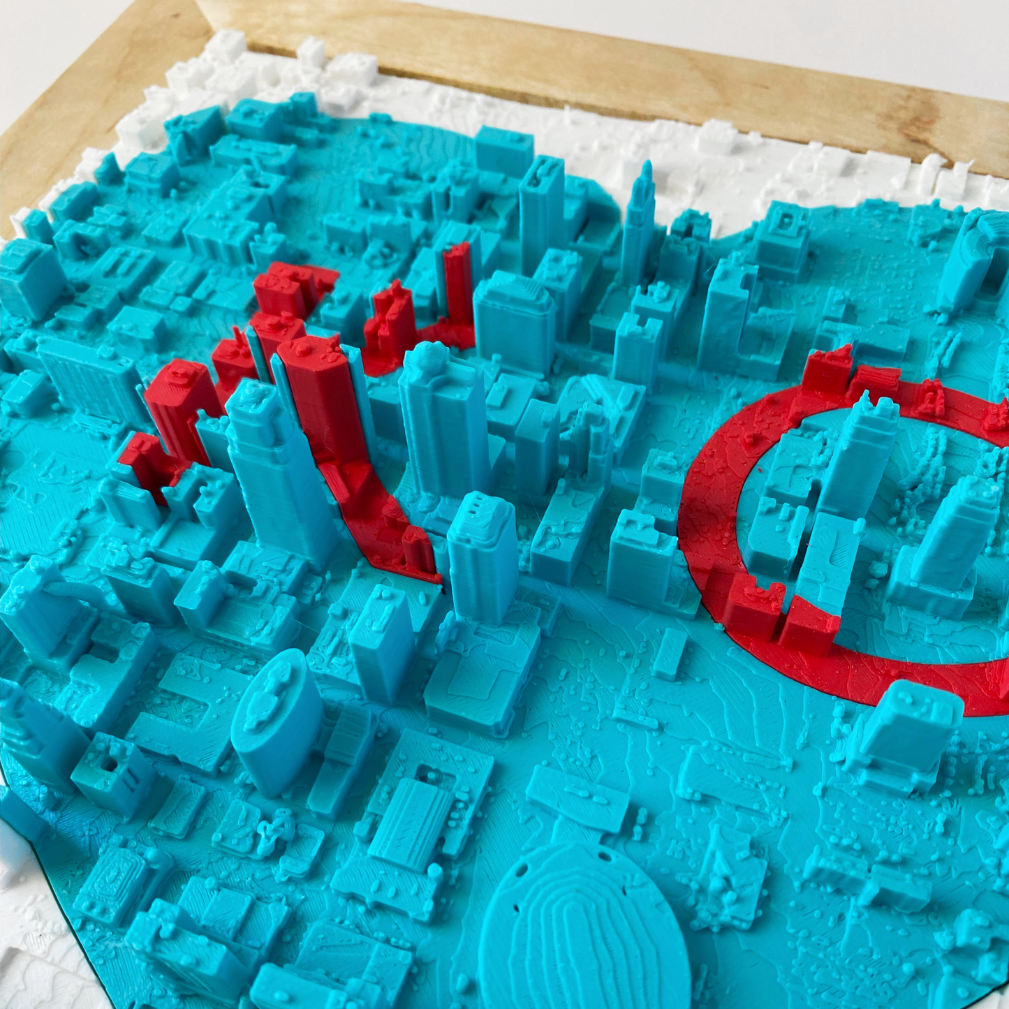 KC Love with Teal/Red Inlay - Ash