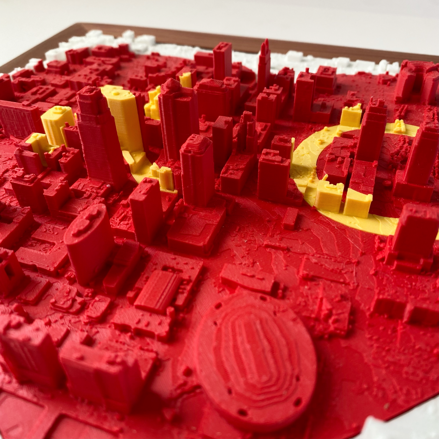 KC Love | Red + Yellow - Cedar Frame