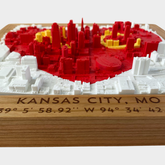 KC Love with Red/Yellow Inlay - Cherry