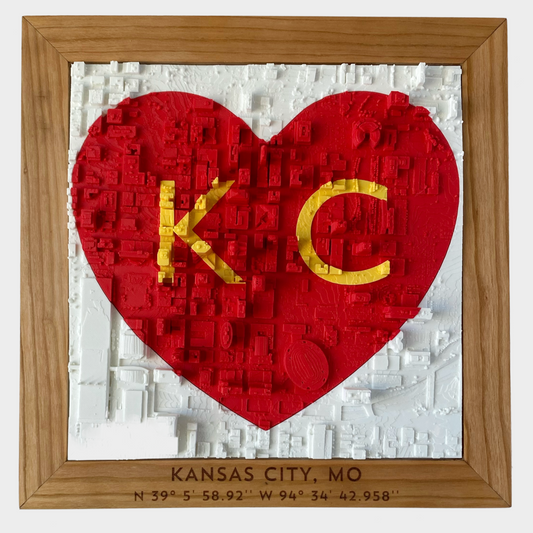 KC Love with Red/Yellow Inlay - Cherry