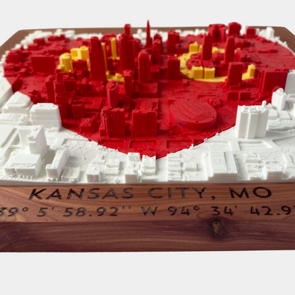 KC Love | Red + Yellow - Cedar Frame