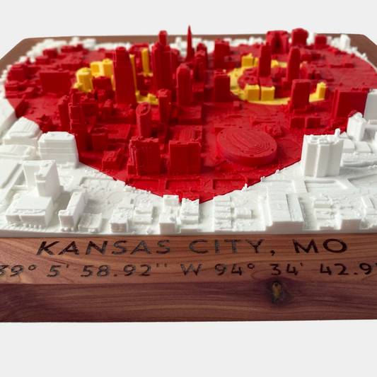 KC Love | Red + Yellow - Cedar Frame