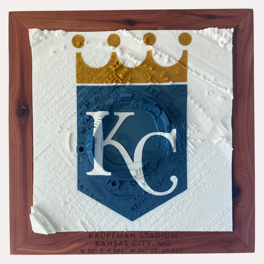Kauffman Stadium with Inlay - Cedar