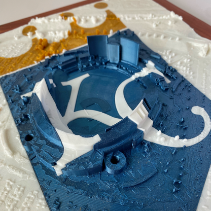 Kauffman Stadium with Inlay - Cedar