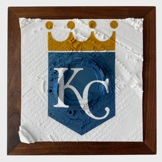 Kauffman Stadium with Inlay - Walnut