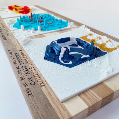 Triple Play - Teal + Red