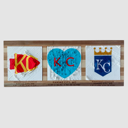 Triple Play - Teal + Red